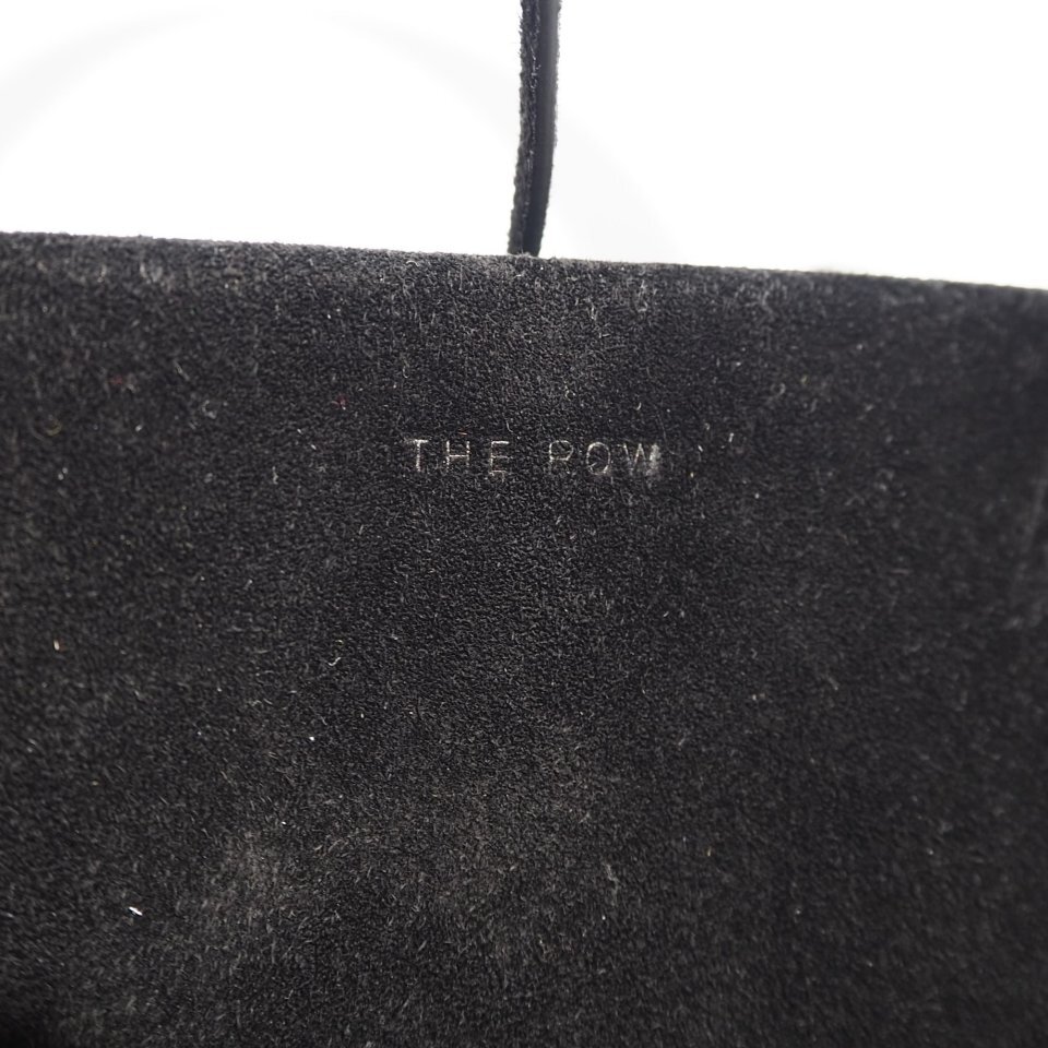 R0823P　▼THE ROW ザロウ▼　N/S Park Small suede tote bag ブラック / スエード パークトート バッグ スモール バケツバッグ 黒 rb mks