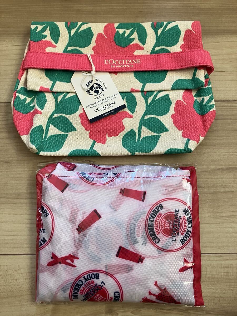 新品!非売品!ロクシタン☆エコバッグ&ポーチ☆ノベルティ L'OCCITANE