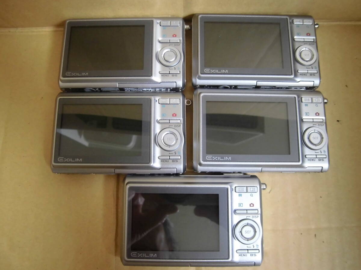 カシオ コンパクト デジタルカメラ エクシリム EX-Z75 シルバー まとめて５臺 　當(dāng)時物