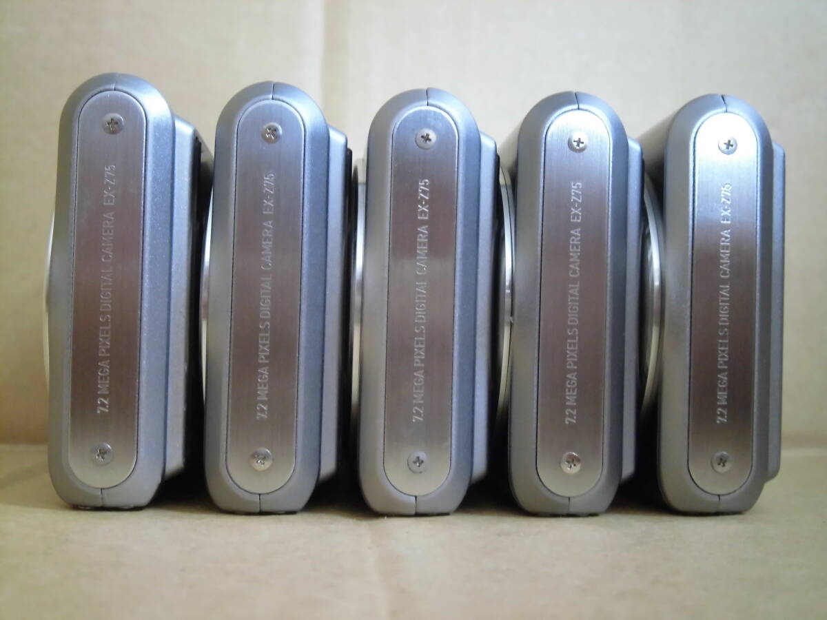 カシオ コンパクト デジタルカメラ エクシリム EX-Z75 シルバー まとめて５臺 　當(dāng)時物