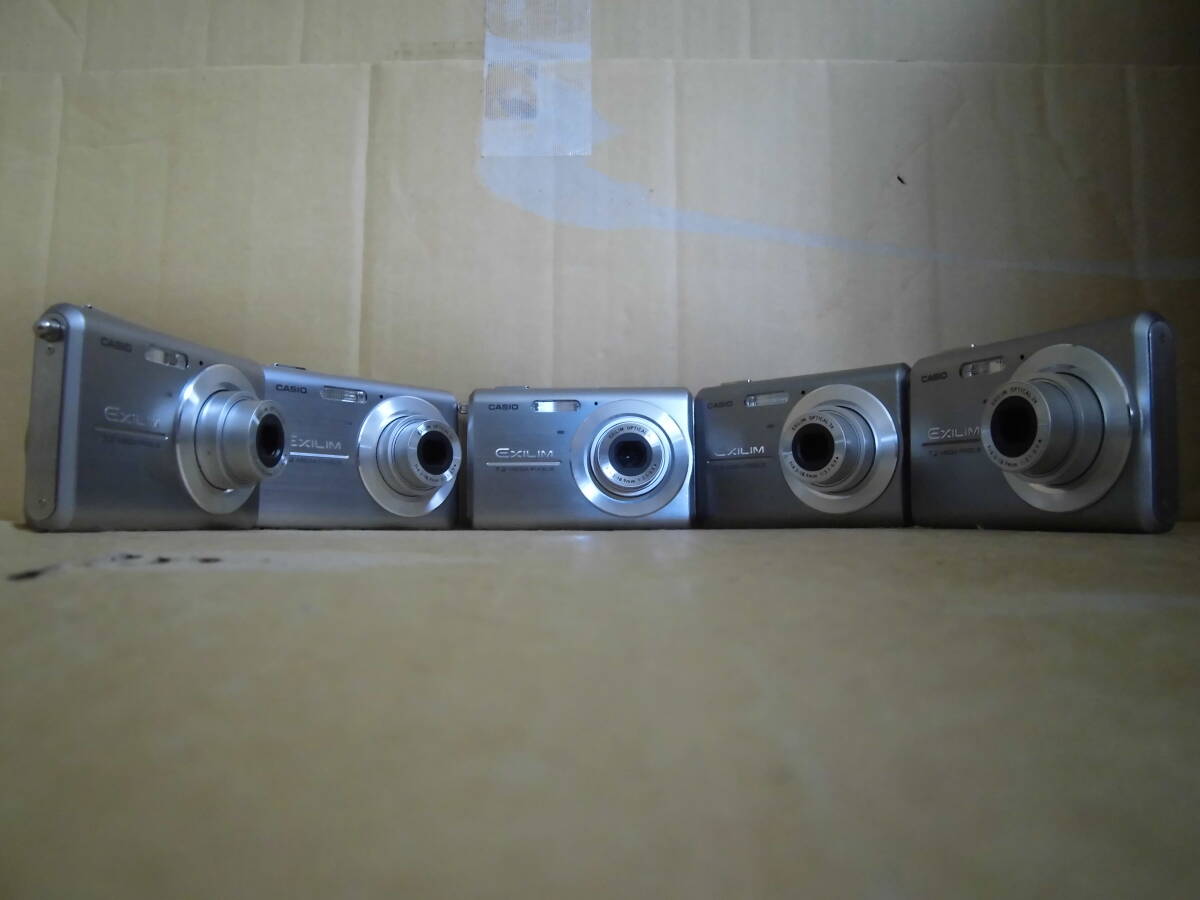 カシオ コンパクト デジタルカメラ エクシリム EX-Z75 シルバー まとめて５臺 　當(dāng)時物