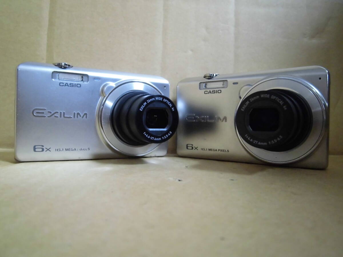 カシオ コンパクト デジタルカメラ エクシリム EX-Z770 シルバー 2臺　當時物 ②