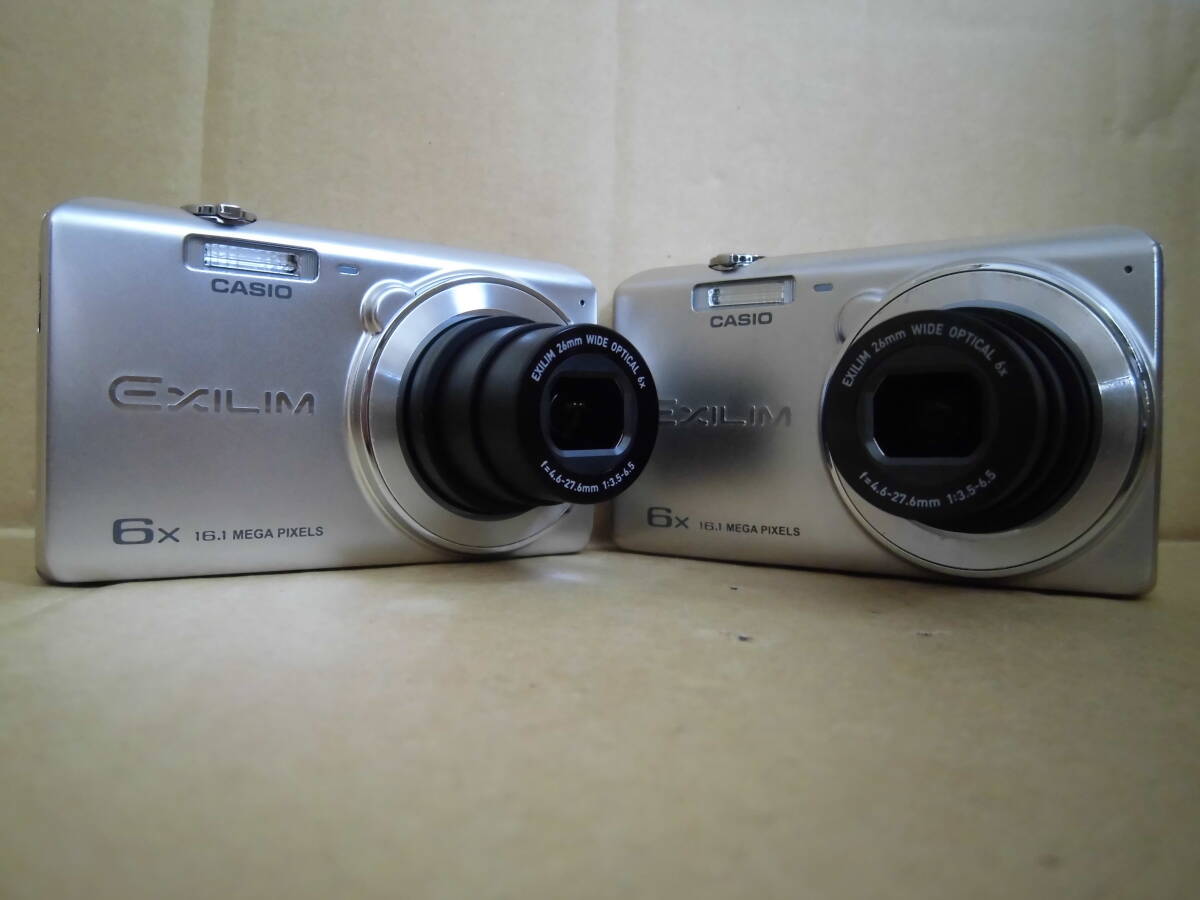 カシオ コンパクト デジタルカメラ エクシリム EX-Z780 シルバー 2臺(tái)　當(dāng)時(shí)物 