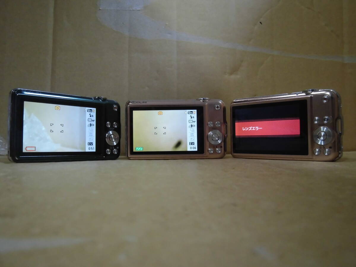 カシオ コンパクト デジタルカメラ エクシリム　EX-S12 ピンク＆グリーン　ピンク1臺(tái)ジャンクはオマケ　當(dāng)時(shí)物　