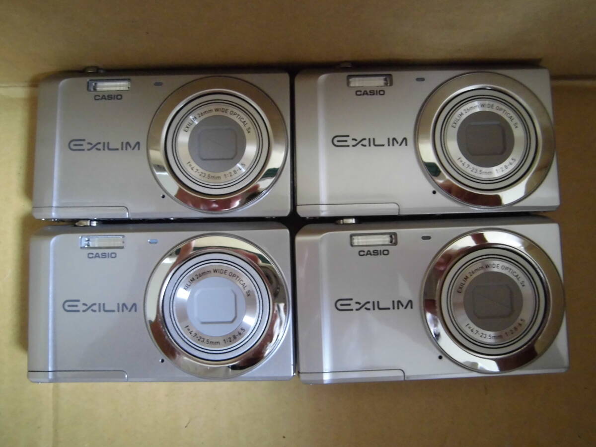 カシオ コンパクト デジタルカメラ エクシリム EX-ZS5 シルバー 4臺 　當時物