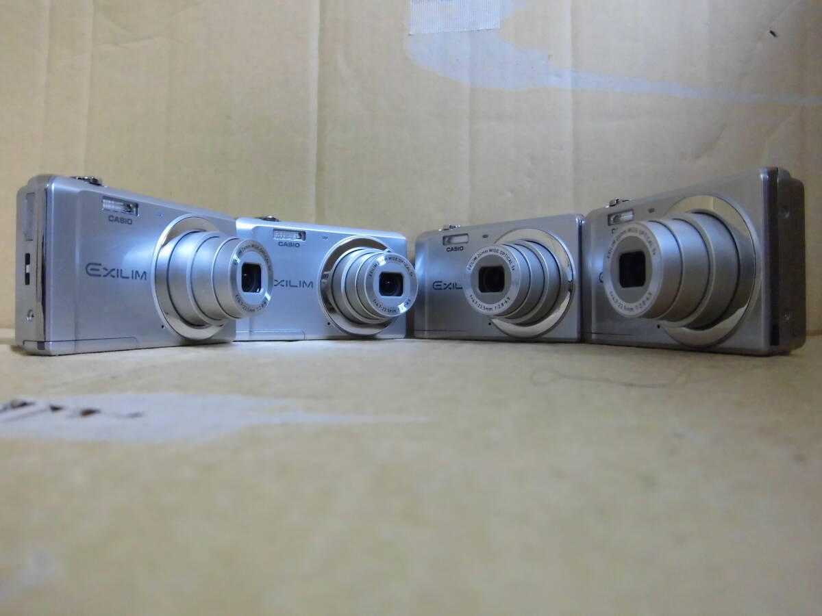 カシオ コンパクト デジタルカメラ エクシリム EX-ZS5 シルバー 4臺 　當時物