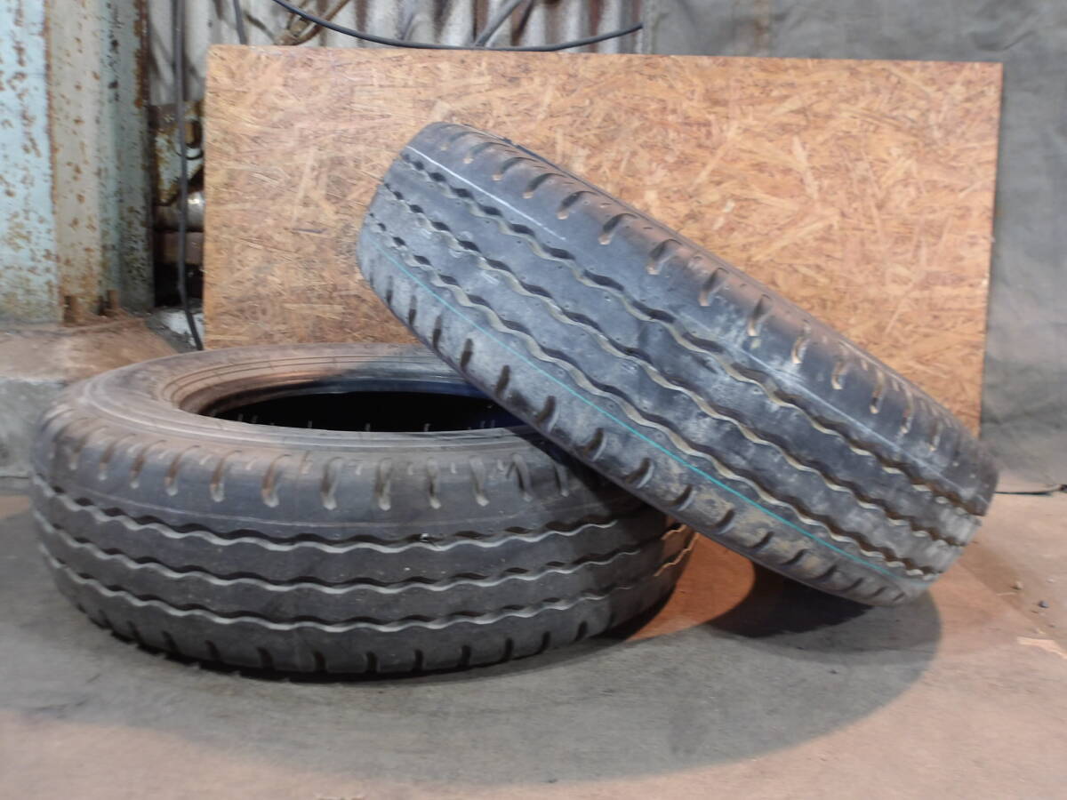 9.9分山 SP485 195/75R15 109/107L LT DUNLOP(ダンロップ) 個人宅配送不可 中古タイヤ2本 423-43_画像1
