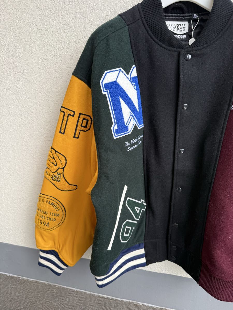 supreme mm6 split varsity jacket シュプリーム マルジェラ maison margiela サイズXL_画像3