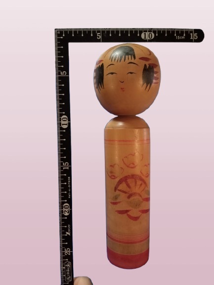 伝統(tǒng)こけし54 *作者不明 約23㎝*郷土玩具 伝統(tǒng)工蕓品 當(dāng)時(shí)物 日本人形 鳴子系 民俗博物館
