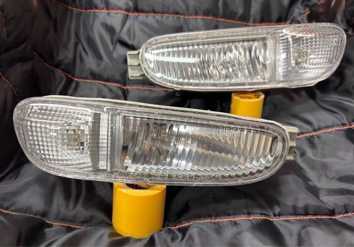 G50 JHG50 プレジデント バンパーウインカーレンズ フロントサイドクリアマーカー【クリアー】_画像1