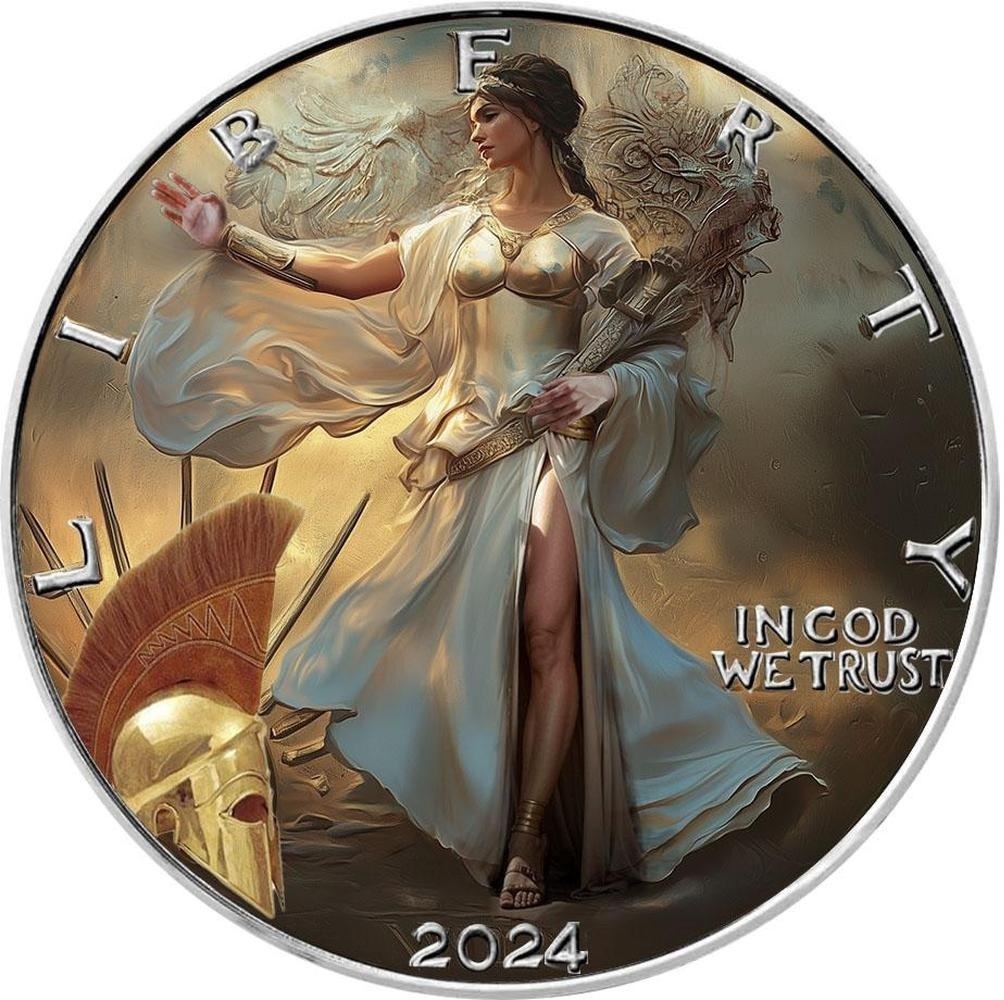 銀貨　1オンス　ギリシアの貴婦人　アメリカ　2024 銀貨 1オンス ギリシアの貴婦人 アメリカ 2024