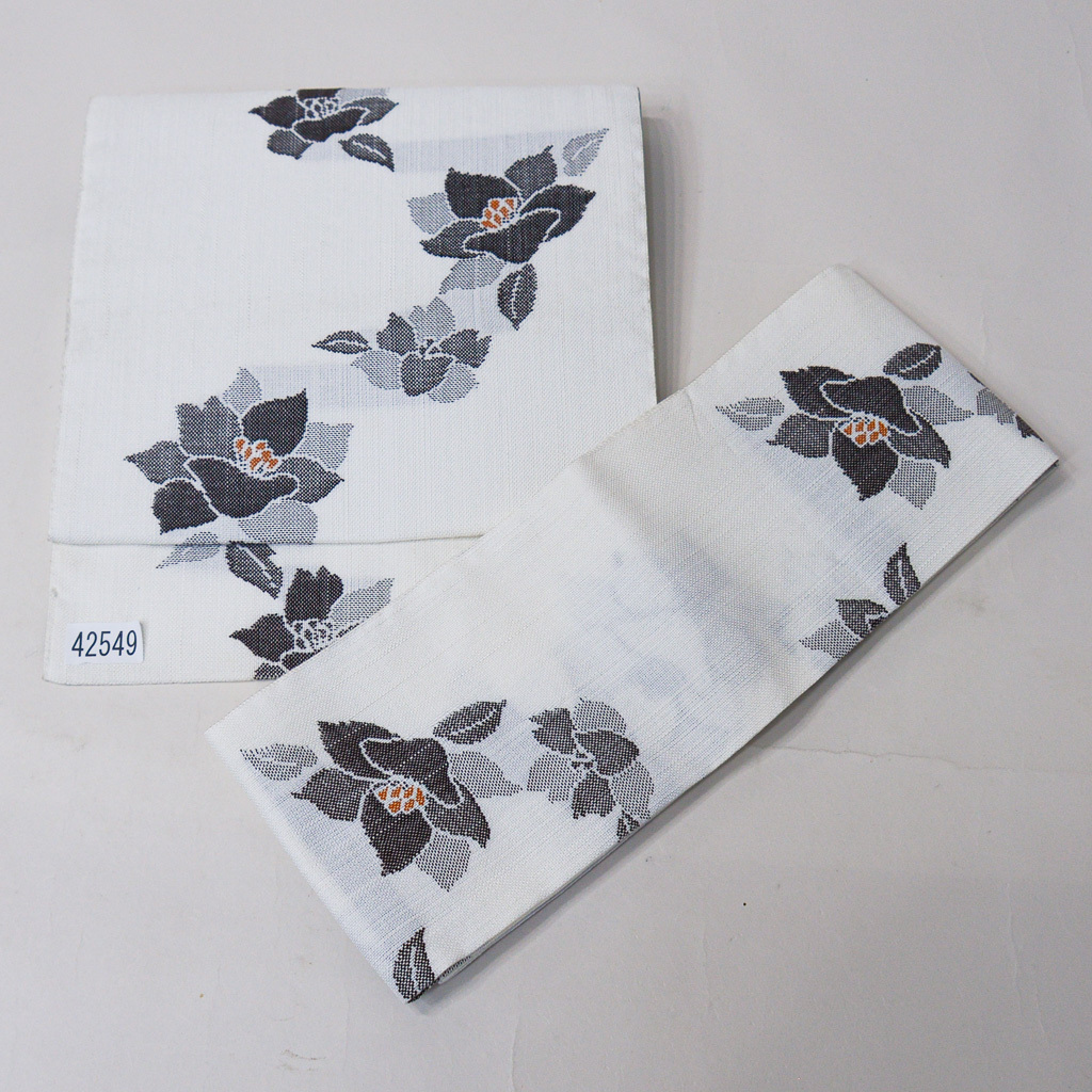 軽装帯 つけ帯 作り帯 名古屋帯 お太鼓 白色 夏用 和装着物 和装小物 簡単着付け 簡単装着 (株)安田屋 NO42549_画像3