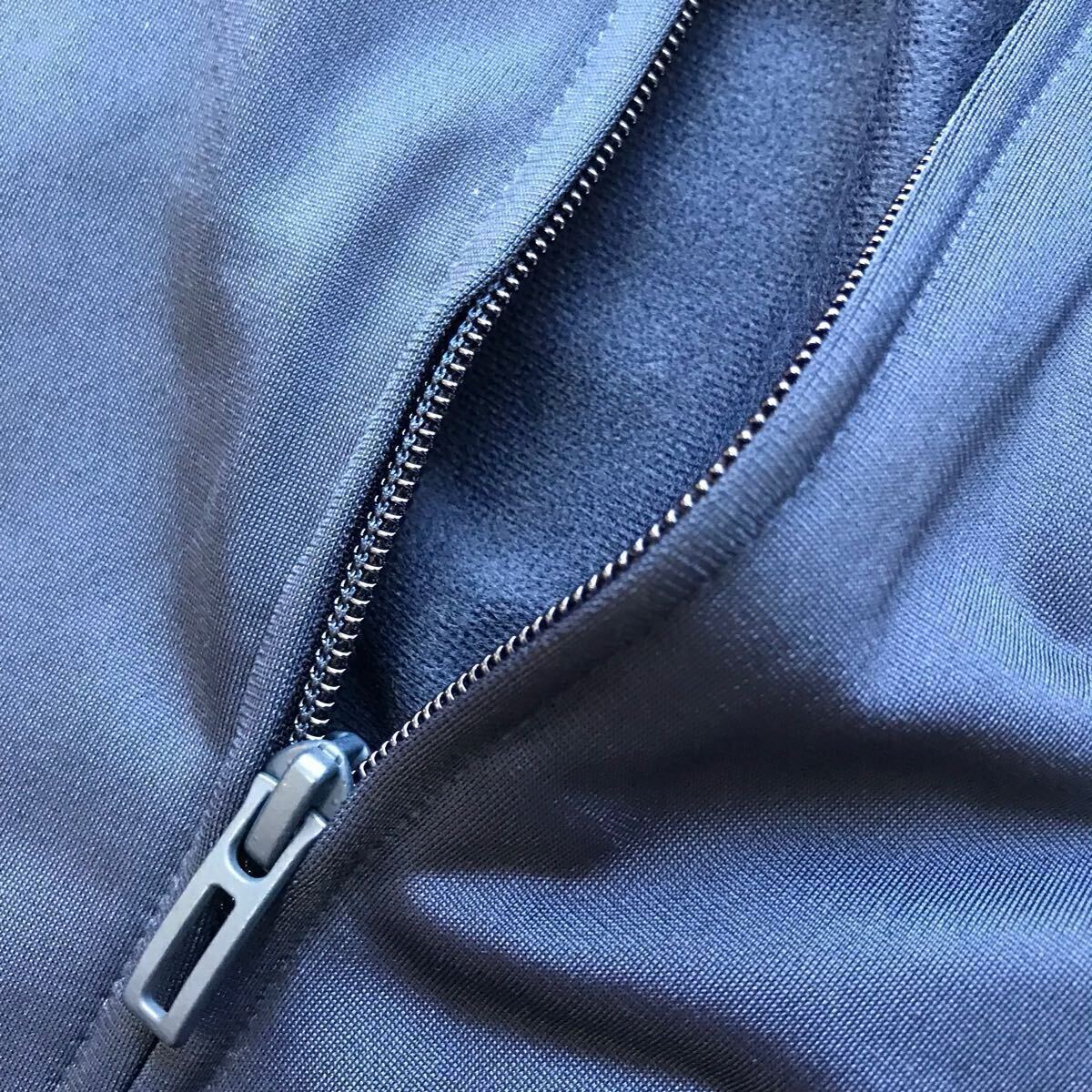 ▲B563新品【メンズL】ネイビー adidas アディダス セットアップ トリコット起毛 ジャケット パンツ スリーストライプス ロゴ刺繍