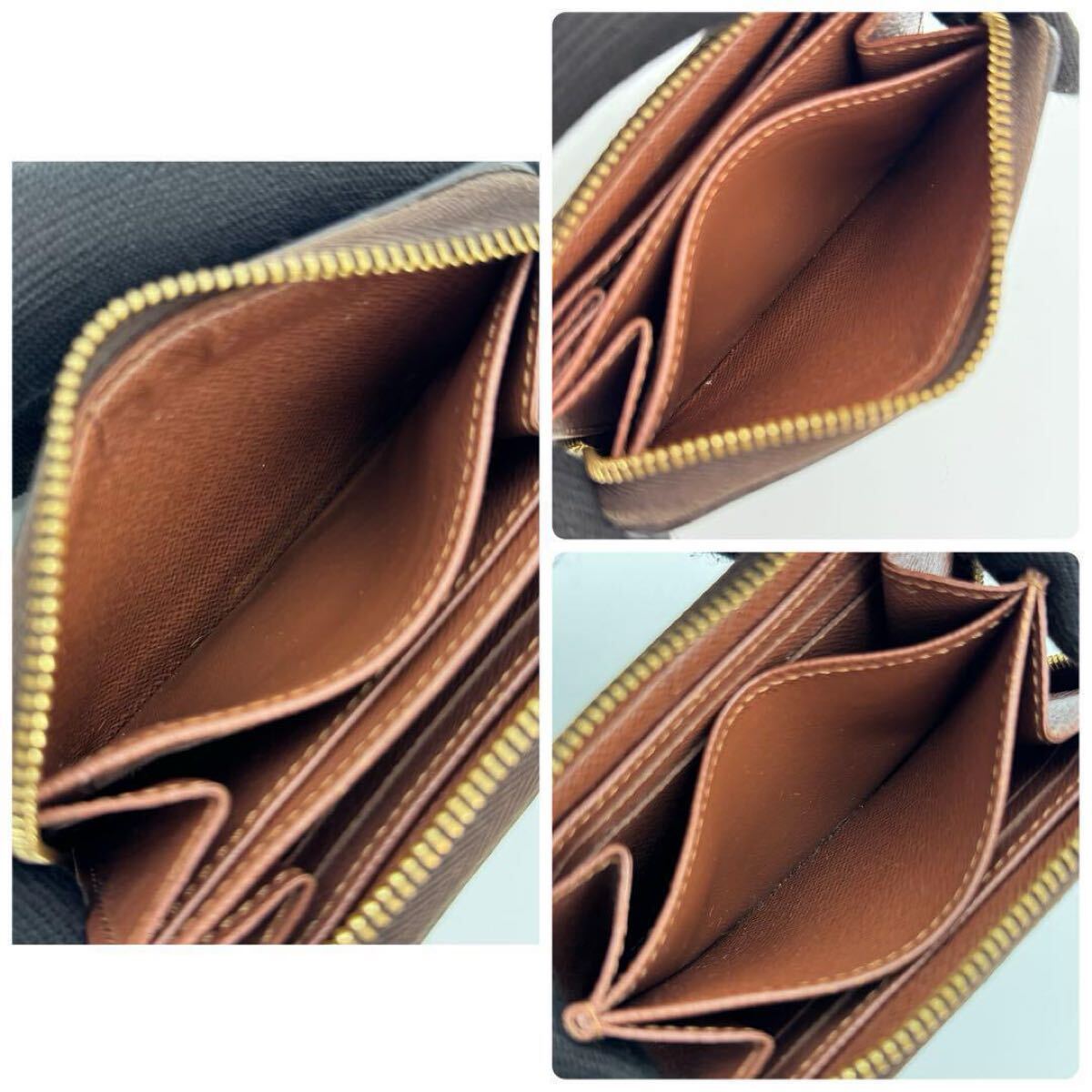 Louis Vuitton コインケース ブラウン LOUIS VUITTON ルイヴィトン コインケース ジッピーコインパース
