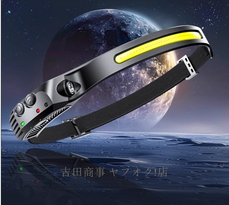 ☆新品最強(qiáng) 充電式 ヘッドライト LED ヘッドランプ ライト 自転車 釣り ヘルメット センサーライト 屋外 センサー 懐中電燈