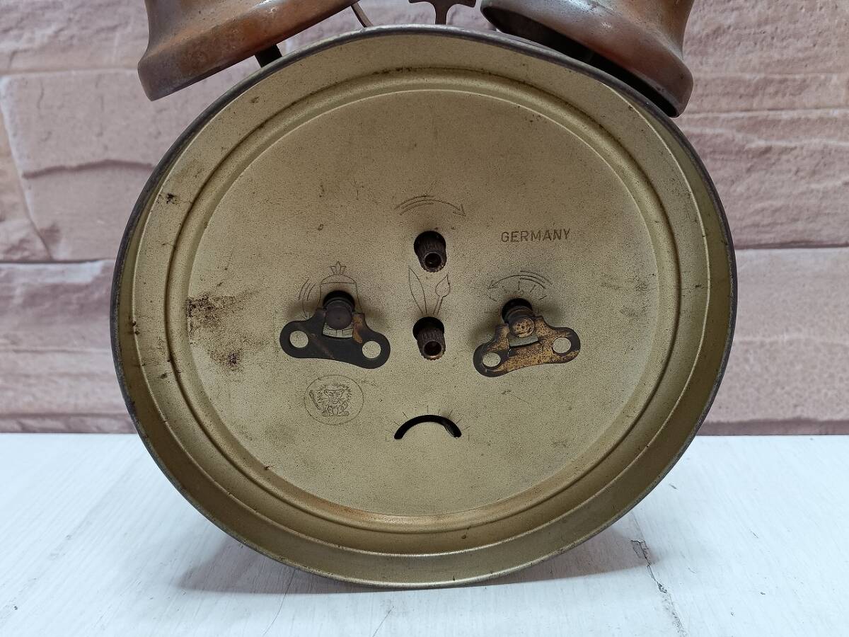 jerger ジャガー GERMANY 目覚まし時(shí)計(jì) ゼンマイ式 手巻き レトロ 置時(shí)計(jì)ドイツ制 アンティーク アナログ インテリア小物