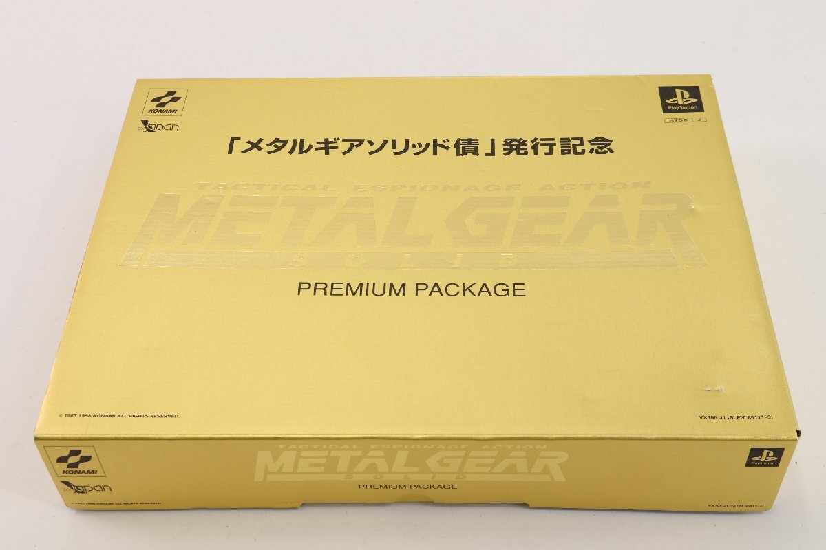 KONAMI コナミ METAL GEAR SOLID PREMIUM PACKAGE メタルギアソリッド 債発行記念 プレミアムパッケージ プレステ ソフト ゲーム 2665-SM