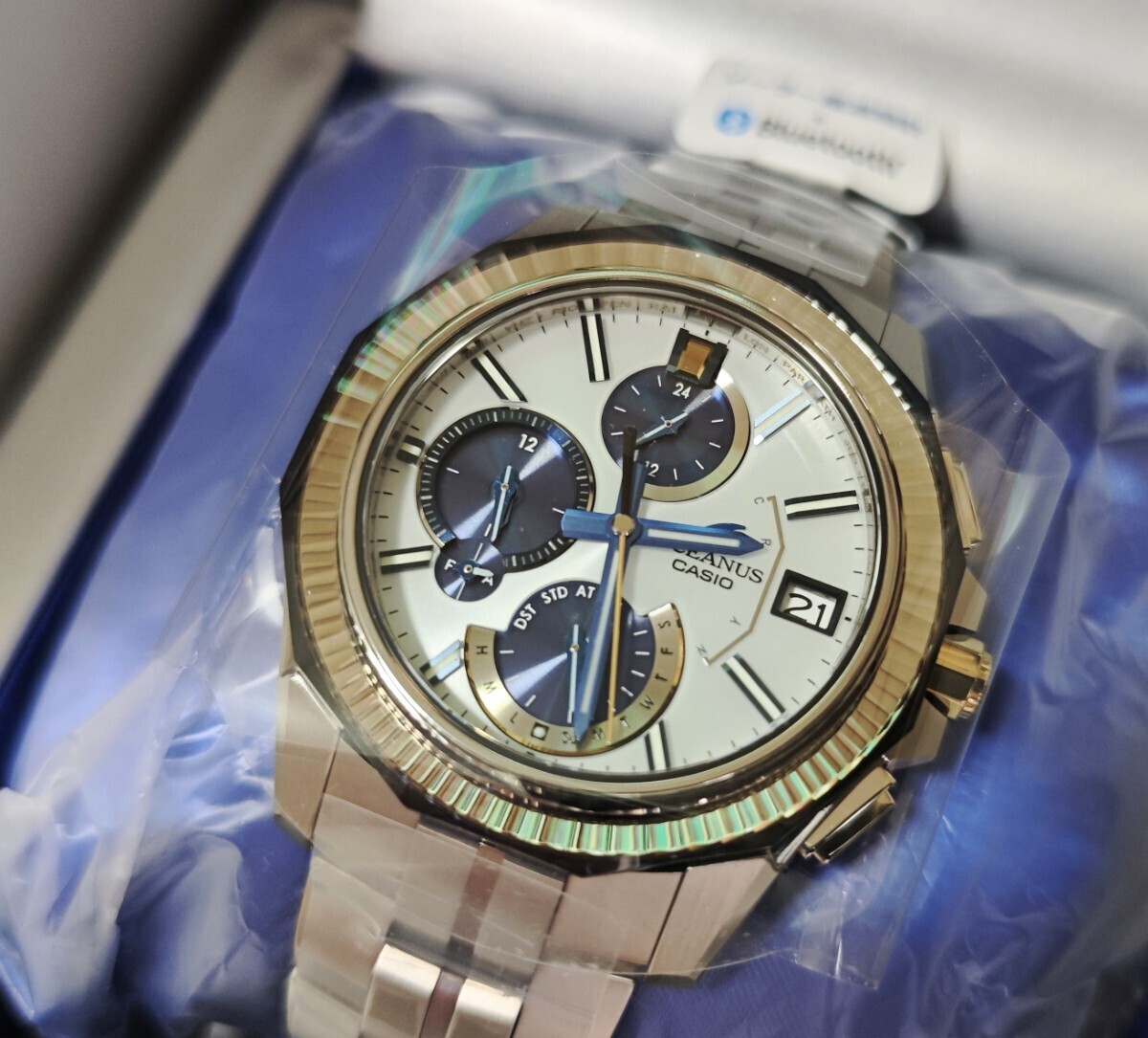 ★貴重 シリアル007 OCW-S6000PBS-7AJR 100本限定 オシアナス 新品 未使用 カシオ CASIO 百貨店限定 OCEANUS OCW-S6000PB-7AJR上位モデル★_画像1