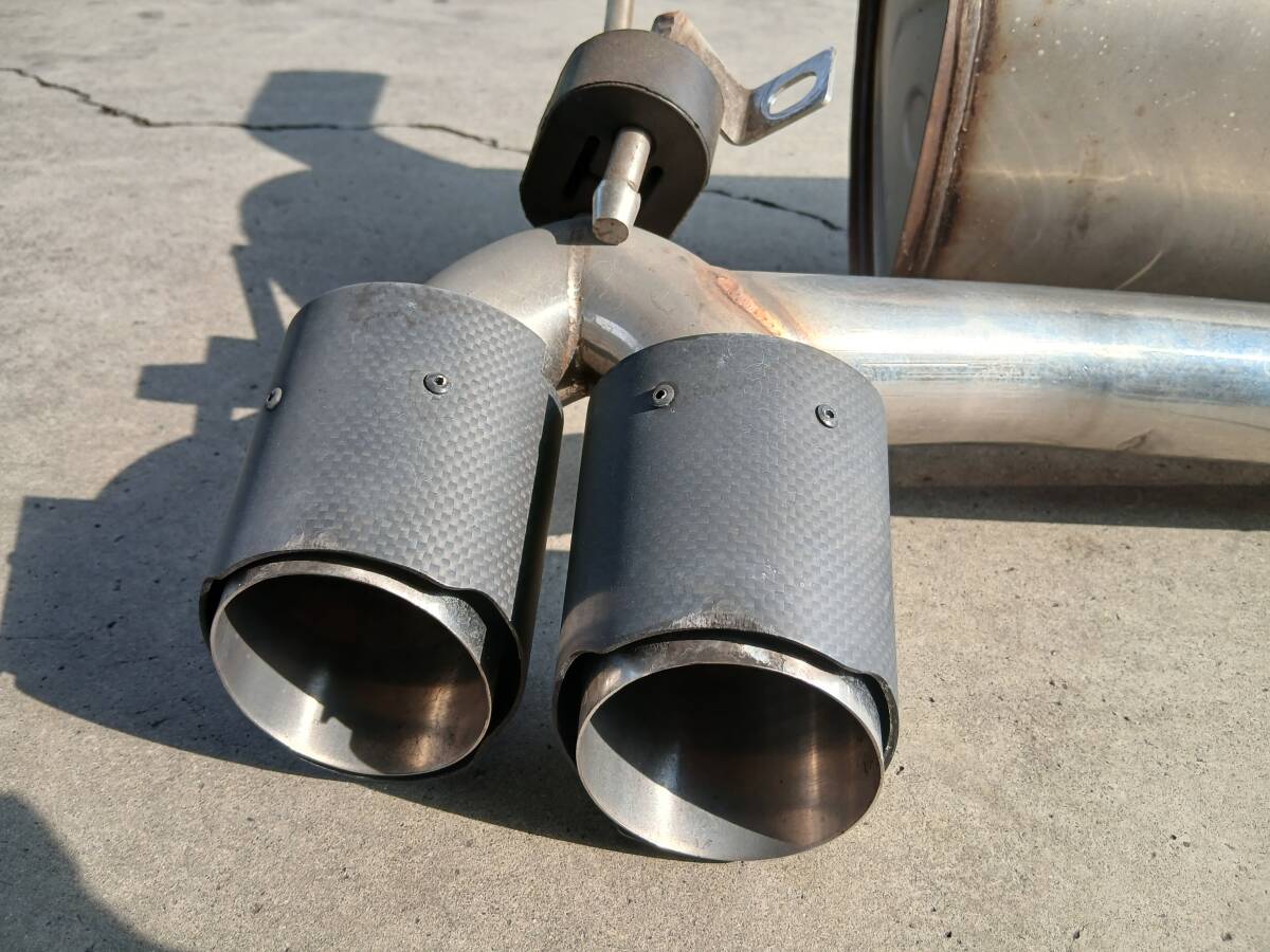 BMW 3シリーズ F30 320i Mスポーツ 純正 マフラー 加工品 左右出し  762707305 S4074 _画像2
