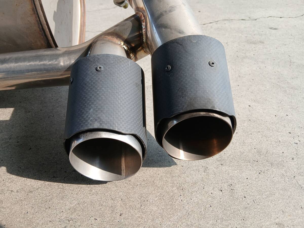 BMW 3シリーズ F30 320i Mスポーツ 純正 マフラー 加工品 左右出し  762707305 S4074 _画像4