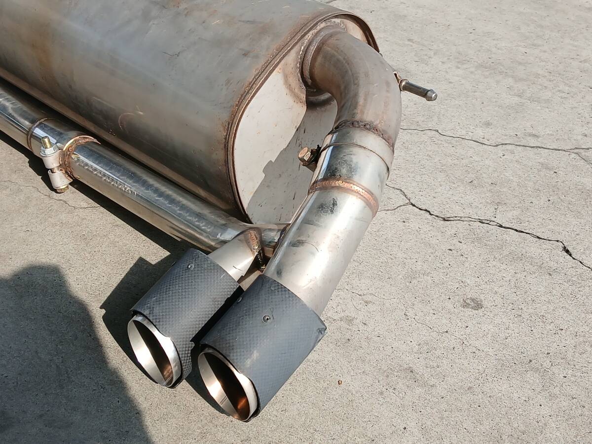 BMW 3シリーズ F30 320i Mスポーツ 純正 マフラー 加工品 左右出し  762707305 S4074 _画像6
