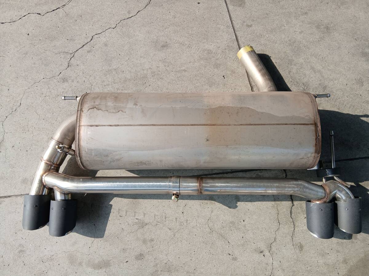 BMW 3シリーズ F30 320i Mスポーツ 純正 マフラー 加工品 左右出し  762707305 S4074 _画像9