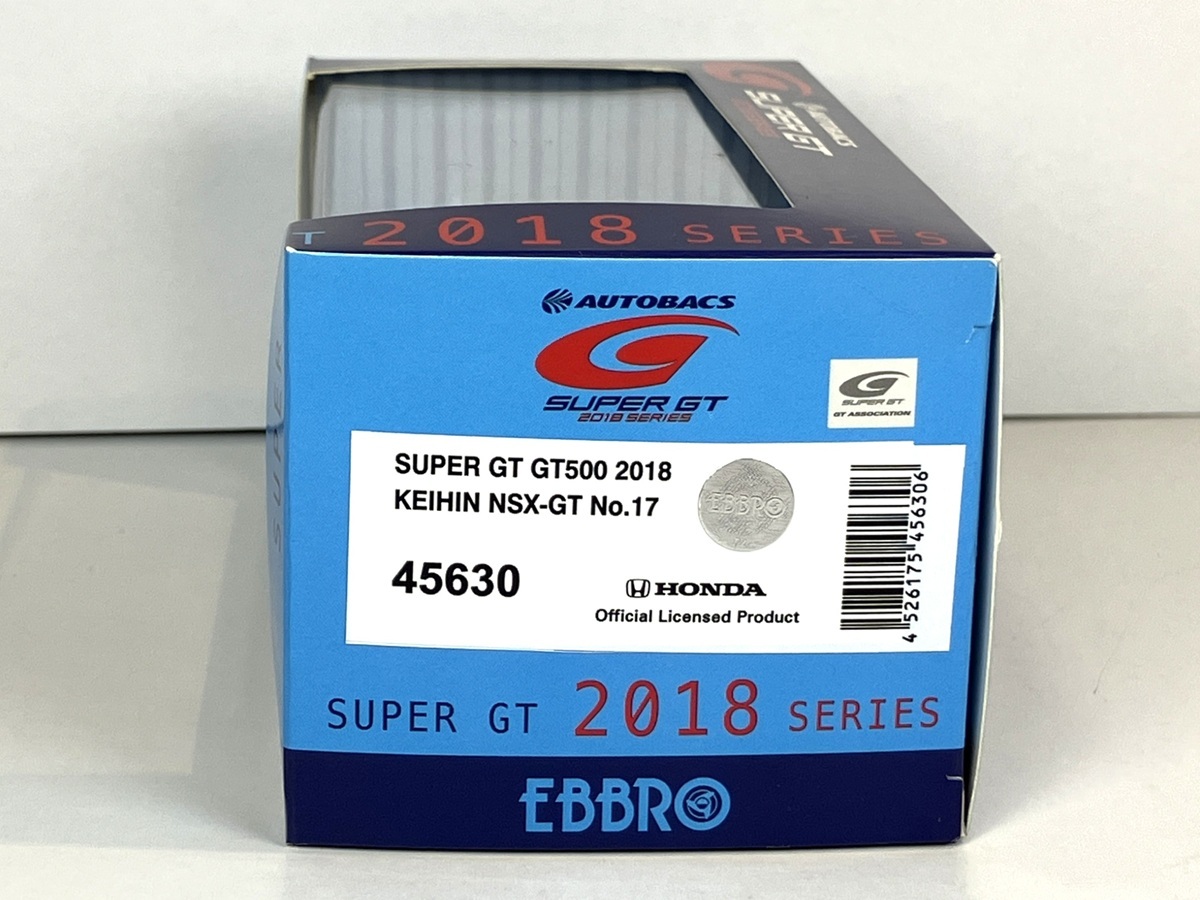 EBBRO 1/43 KEIHIN NSX-GT SUPER GT GT500 2018 No.17