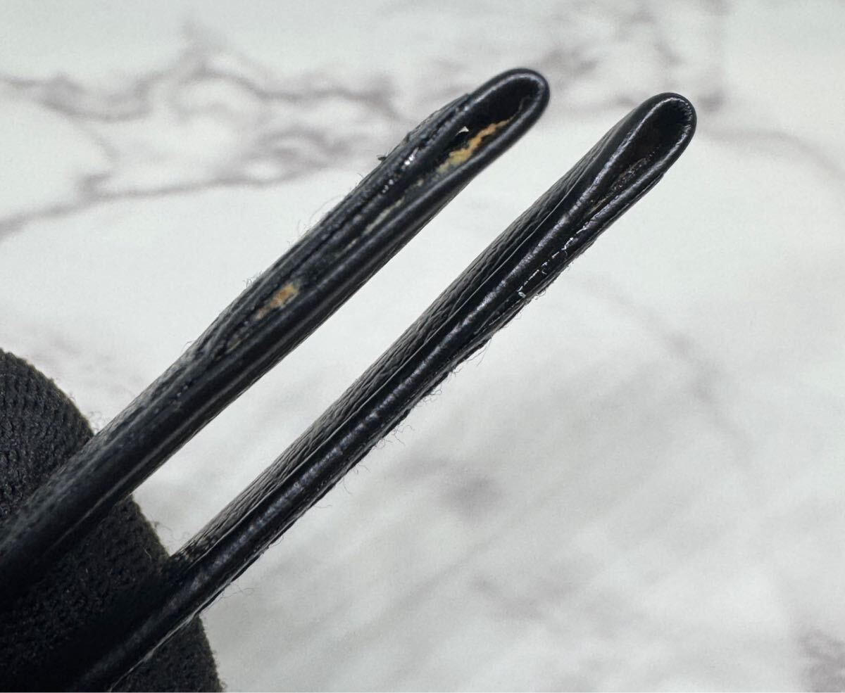 純正品　ROLEX ロレックス　金色尾錠付き　黒革ベルト　ベルト幅20mm 時計部品　パーツ　部品どり　時計ベルト　