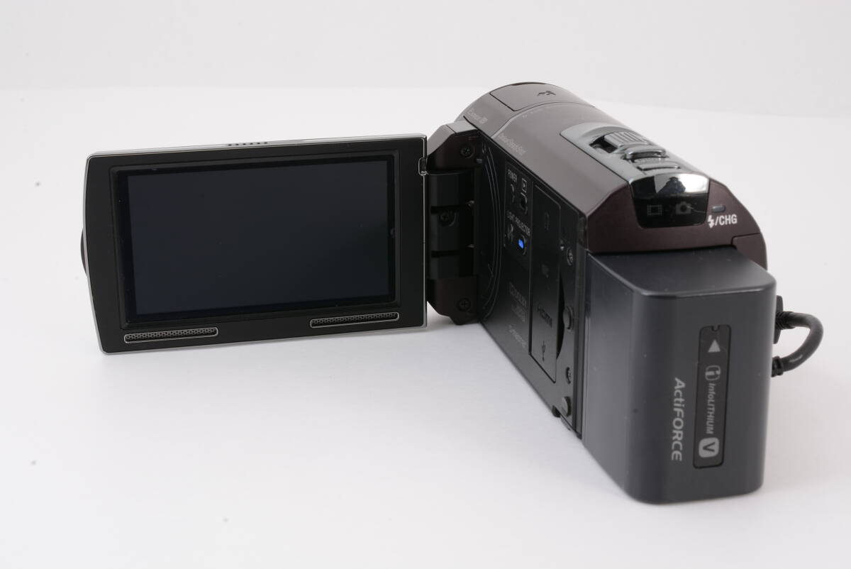 ソニー SONY HANDYCAM HDR-PJ40V ハンディカム 茶 ブラウン デジタルビデオカメラ 充電ケーブル付 管MM2915