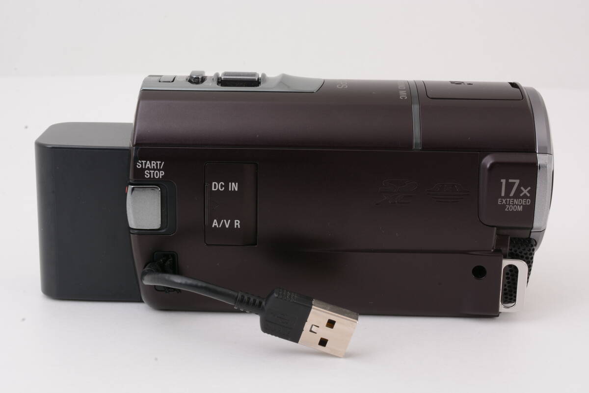 ソニー SONY HANDYCAM HDR-PJ40V ハンディカム 茶 ブラウン デジタルビデオカメラ 充電ケーブル付 管MM2915