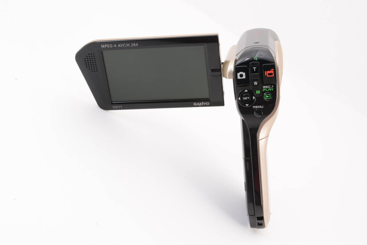 動(dòng)作品 サンヨー SANYO Xacti DMX-CG11型 ザクティ ゴールド デジタルビデオカメラ 管MM2921
