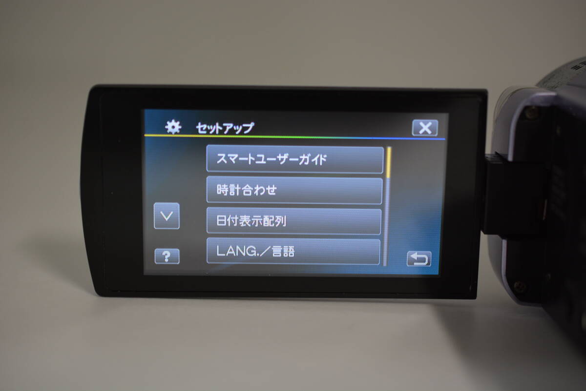 動(dòng)作品 JVC ケンウッド KENWOOD Everio GZ-E765-V 紫 バイオレット デジタルビデオカメラ 充電ケーブル付 管MM2936