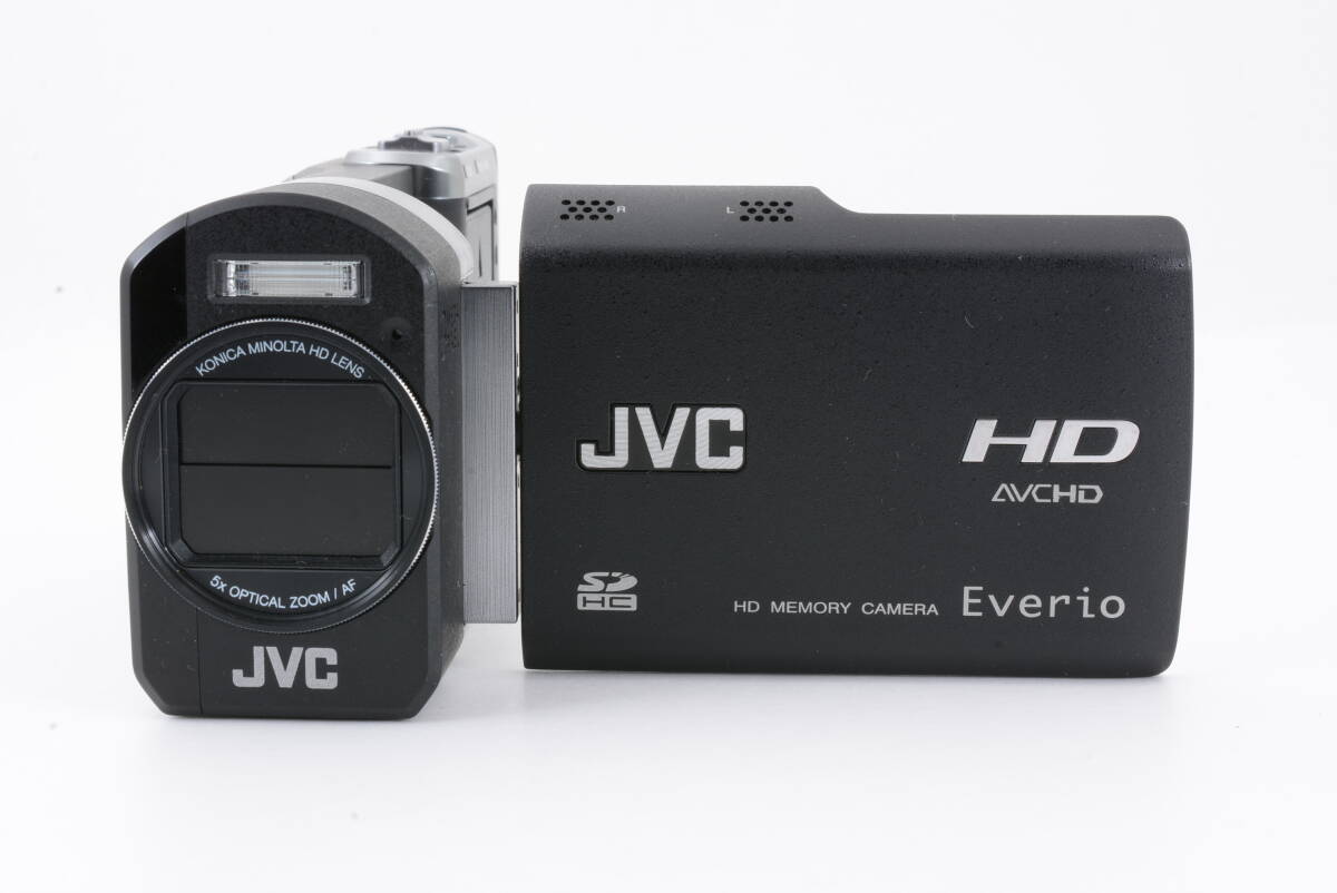 動作品 ビクター Victor JVC Everio GZ-X900-B エブリオ 黒 ブラック デジタルビデオカメラ リモコン付 管MM2938