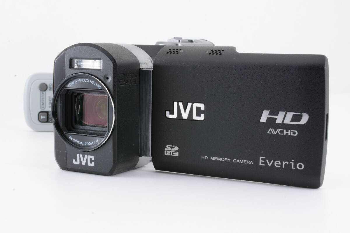 動作品 ビクター Victor JVC Everio GZ-X900-B エブリオ 黒 ブラック デジタルビデオカメラ リモコン付 管MM2938