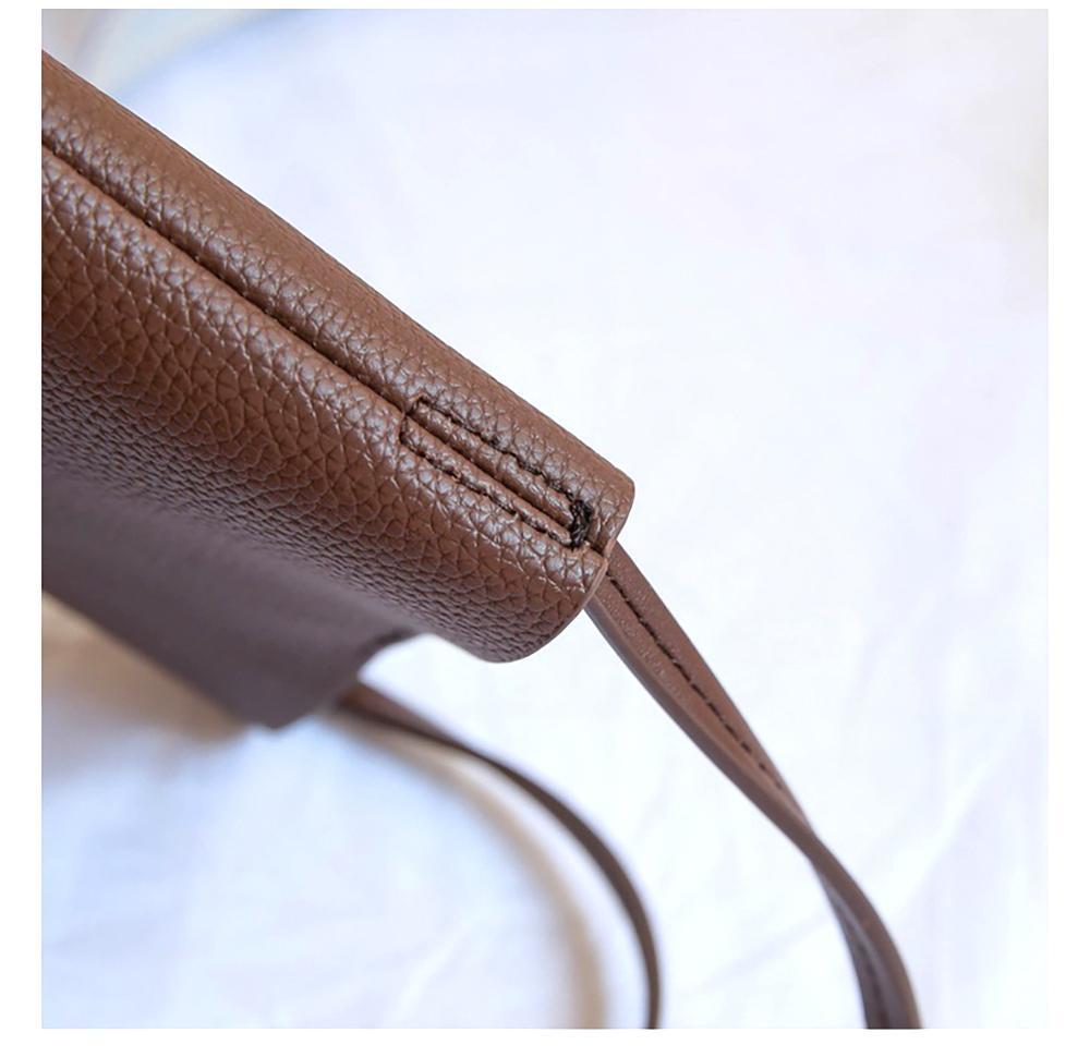 レザーポシェット ブラック スマホポーチ サコッシュ 斜めがけ バッグ カバン 鞄 かばん ミニ 小さい 革製 ワンショルダー_画像6