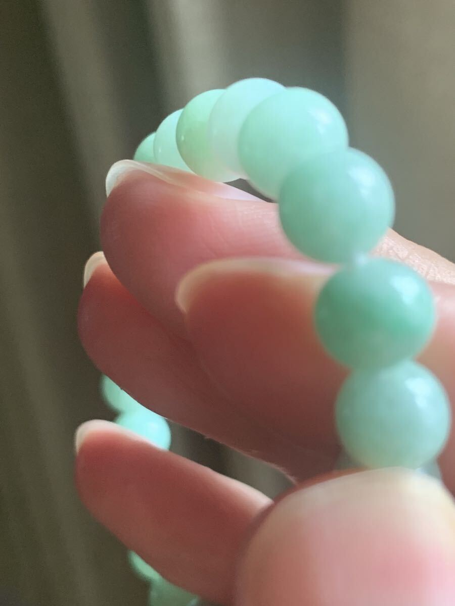 最上級糸魚川本翡翠ブレスレット ヒスイ 翡翠 ヒーリング コン沢 ひすい 天然石 A貨 無処理勾玉お守り魔除けパワーヒーリング根付け_画像5