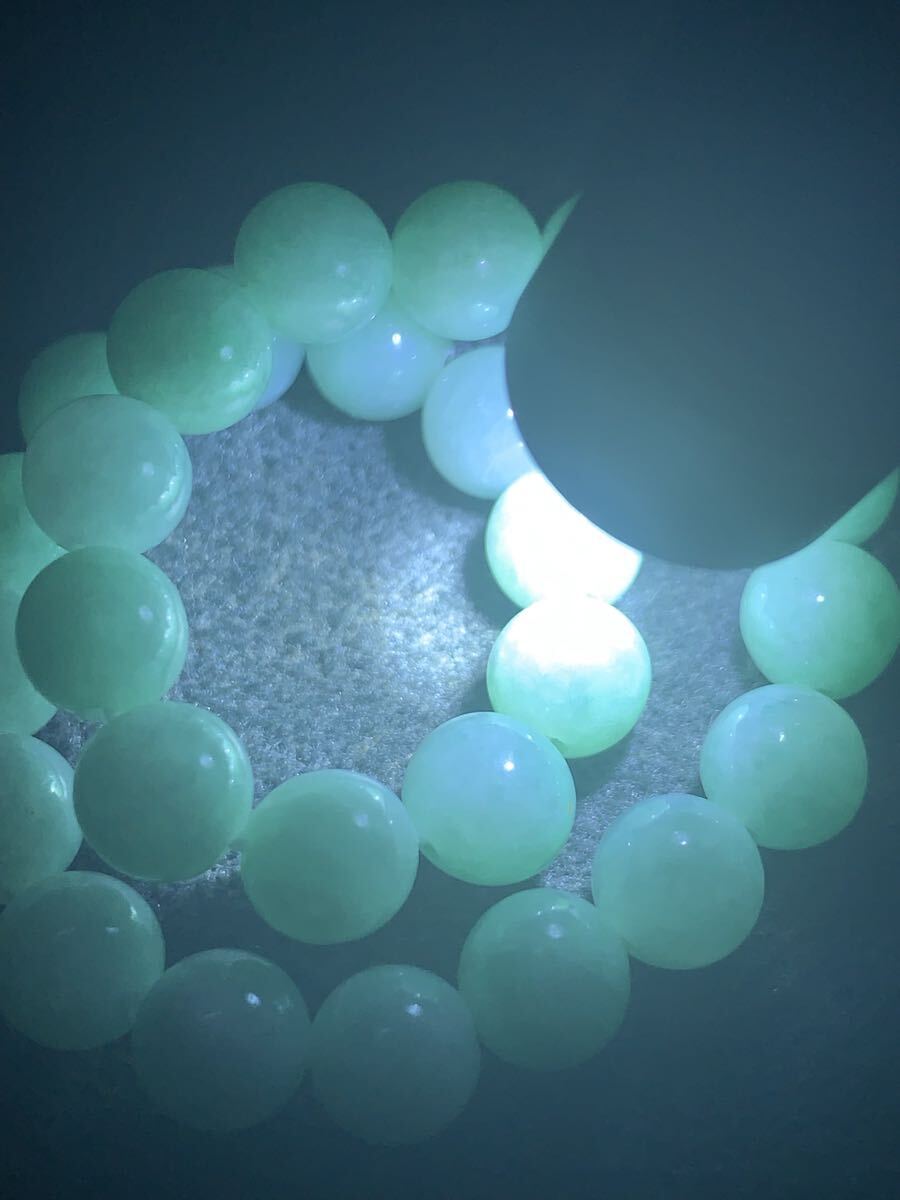 最上級糸魚川本翡翠ブレスレット ヒスイ 翡翠 ヒーリング コン沢 ひすい 天然石 A貨 無処理勾玉お守り魔除けパワーヒーリング根付け_画像8