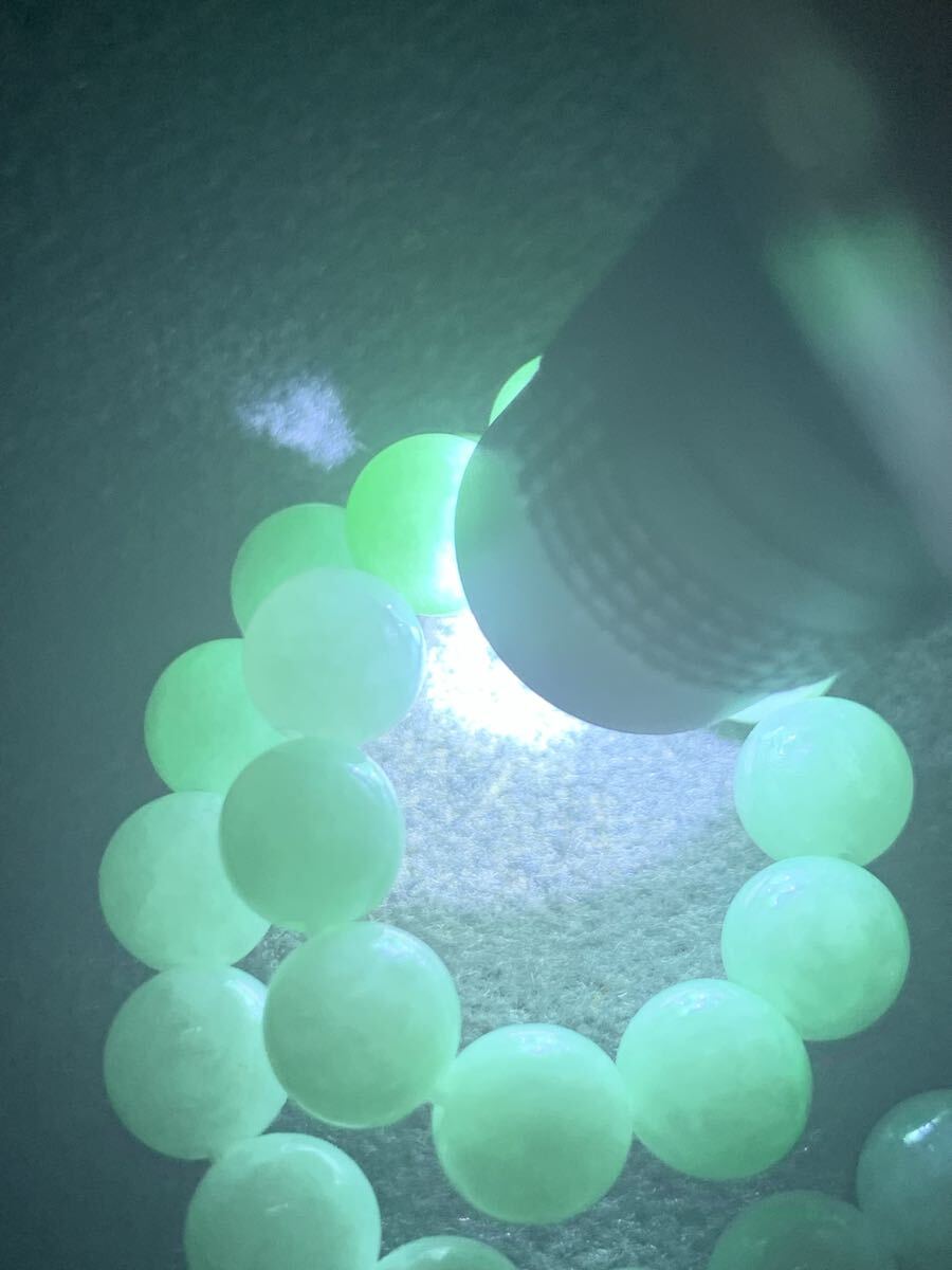 最上級糸魚川本翡翠ブレスレット ヒスイ 翡翠 ヒーリング コン沢 ひすい 天然石 A貨 無処理勾玉お守り魔除けパワーヒーリング根付け_画像9