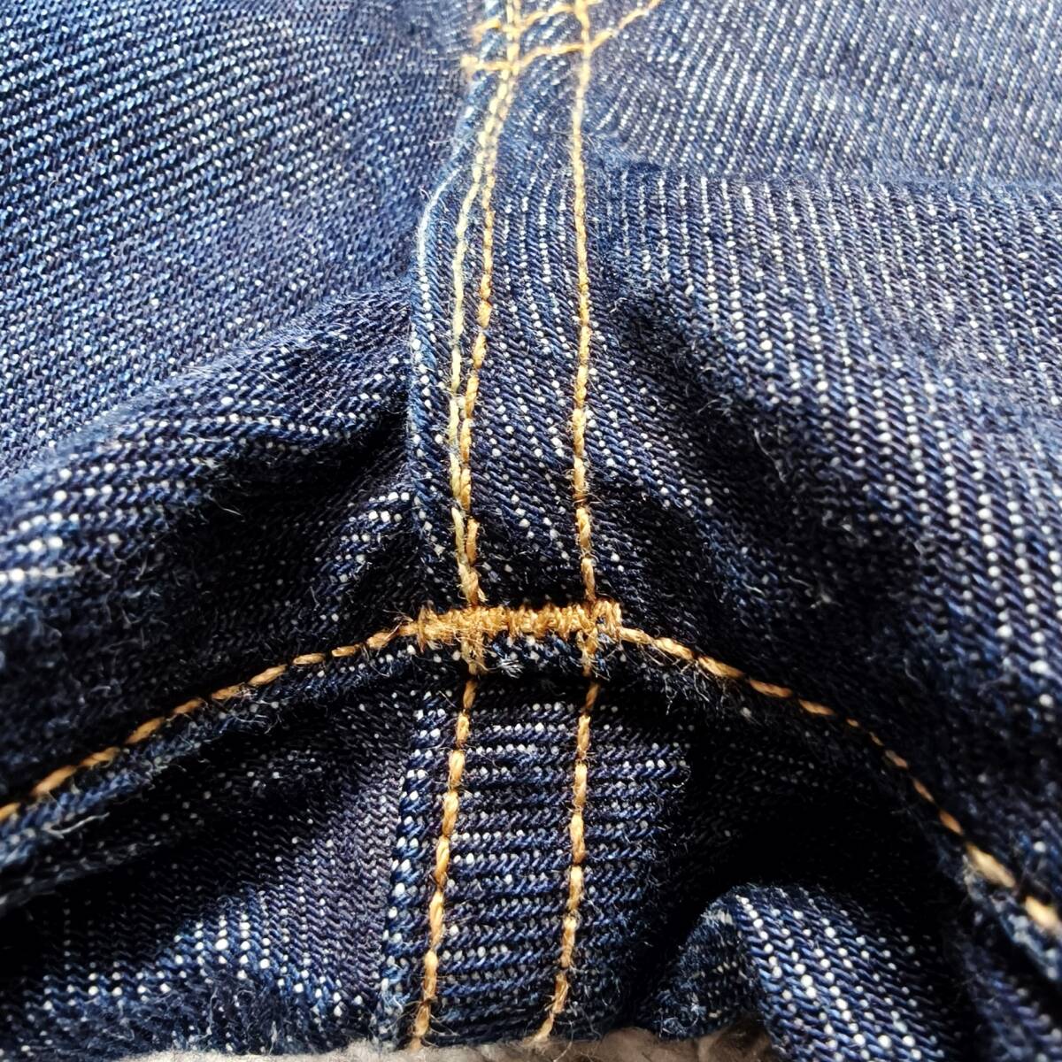 美品 Levi's デニムパンツ W28 L32 USA製 セルビッチ ビッグE オリジナルレングス チェーンステッチ 赤耳 511 リーバイス_画像6