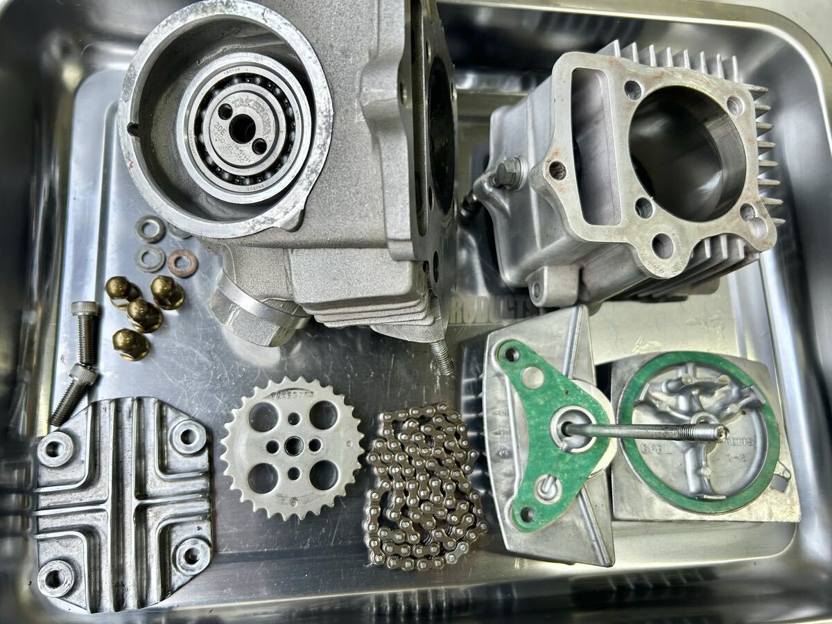 武川106ccスカット/ヘッド／シリンダー／純正クランクシャフト／純正4速ミッション　セット　中古