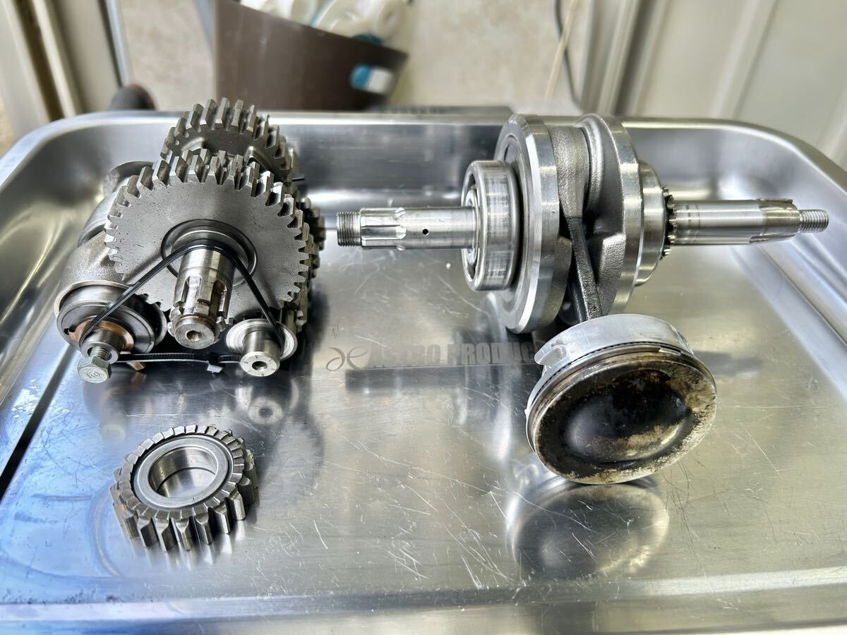 武川106ccスカット/ヘッド／シリンダー／純正クランクシャフト／純正4速ミッション　セット　中古