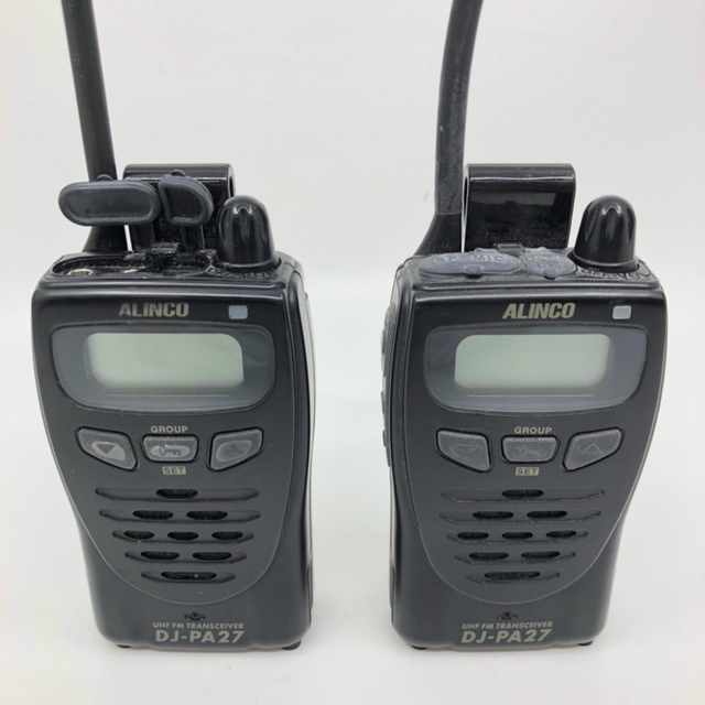 2台セット アルインコ DJ-PA27 特定小電力トランシーバー ALINCO インカム トランシーバー[10019]_画像2