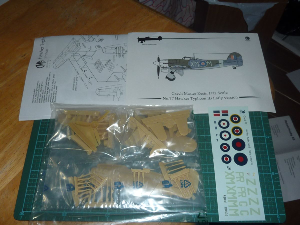 箱なし 1/72 ホーカー タイフーン IB 初期型/RAF地上攻撃機 CMR レジンキット/ガレージキット Hawker Typoon ⅠB Early version_画像1