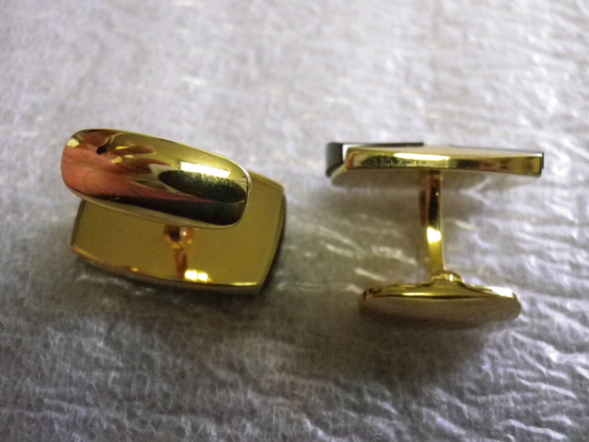 カフスセット　アンティーク品　黒/金　オニキス　長期保管品_画像2