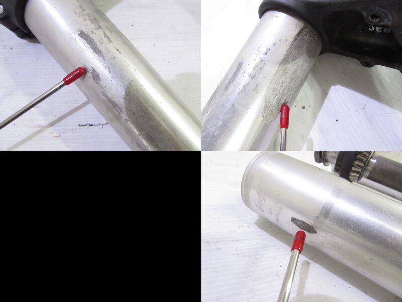 DトラッカーX LX250V 大人気!! 純正 倒立フロントフォークSET 曲りなし 検※ LX250E 250SB KLX250 LX250L KDX250 LX250V 164K02_画像9