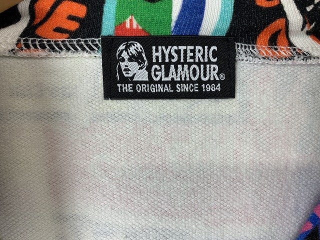 HYSTERIC GLAMOUR / ヒステリック?グラマー マルチカラープルオーバーパーカー 総柄 ヒスガール 日本制 サイズ : F(フリー)