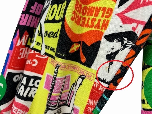 HYSTERIC GLAMOUR / ヒステリック?グラマー マルチカラープルオーバーパーカー 総柄 ヒスガール 日本制 サイズ : F(フリー)