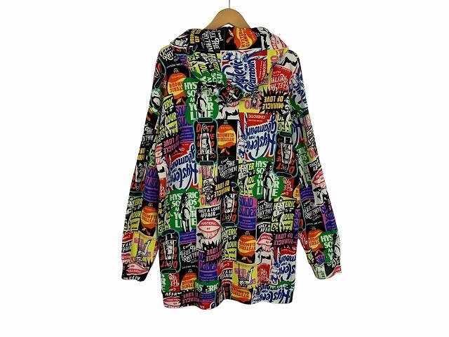 HYSTERIC GLAMOUR / ヒステリック?グラマー マルチカラープルオーバーパーカー 総柄 ヒスガール 日本制 サイズ : F(フリー)
