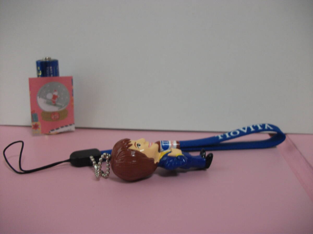 チオビタ マスコット キャラクター 氷川きよし ミニチュア フィギュア ストラップ 人形 コレクション ディスプレイ オブジェ レア