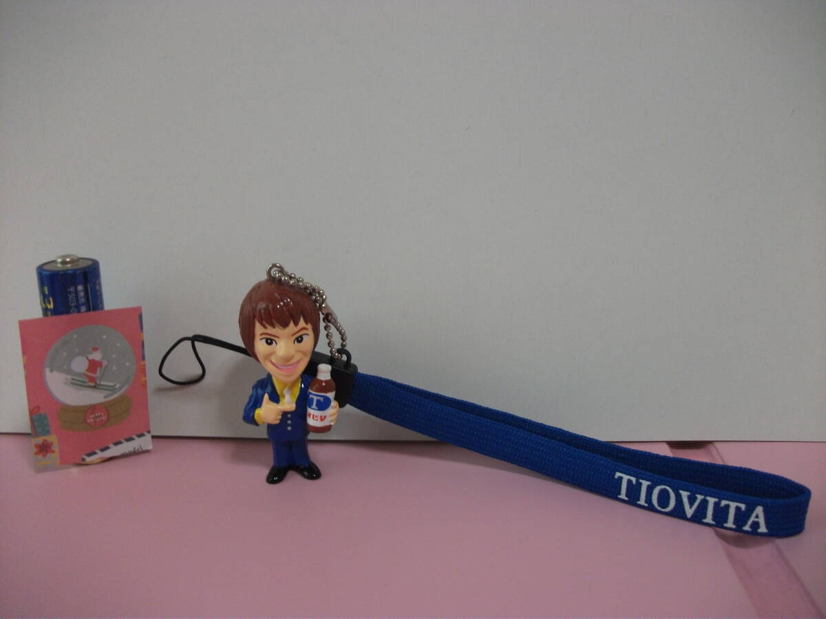 チオビタ マスコット キャラクター 氷川きよし ミニチュア フィギュア ストラップ 人形 コレクション ディスプレイ オブジェ レア
